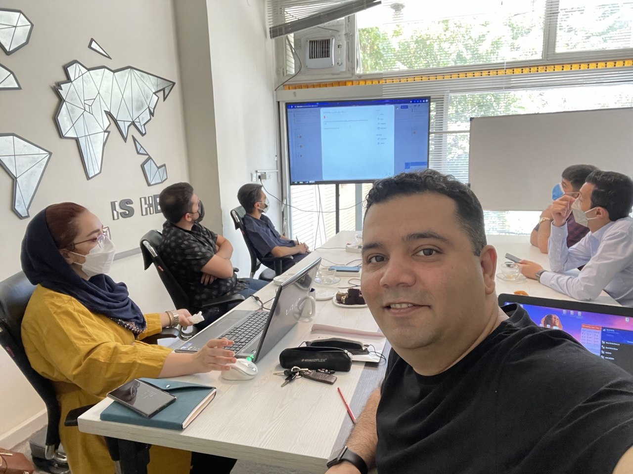 Product review with the whole team