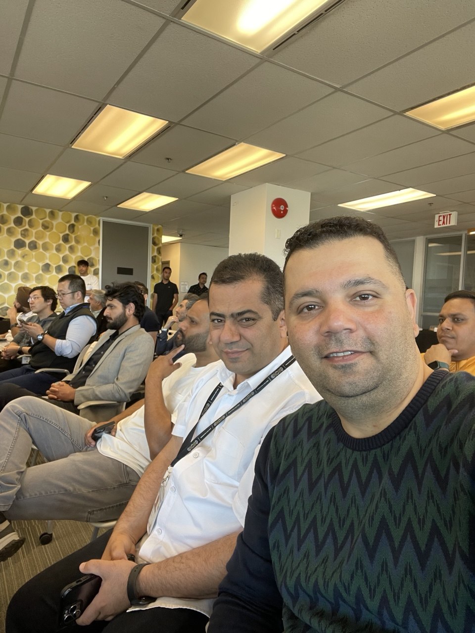 In the audience at a founders session